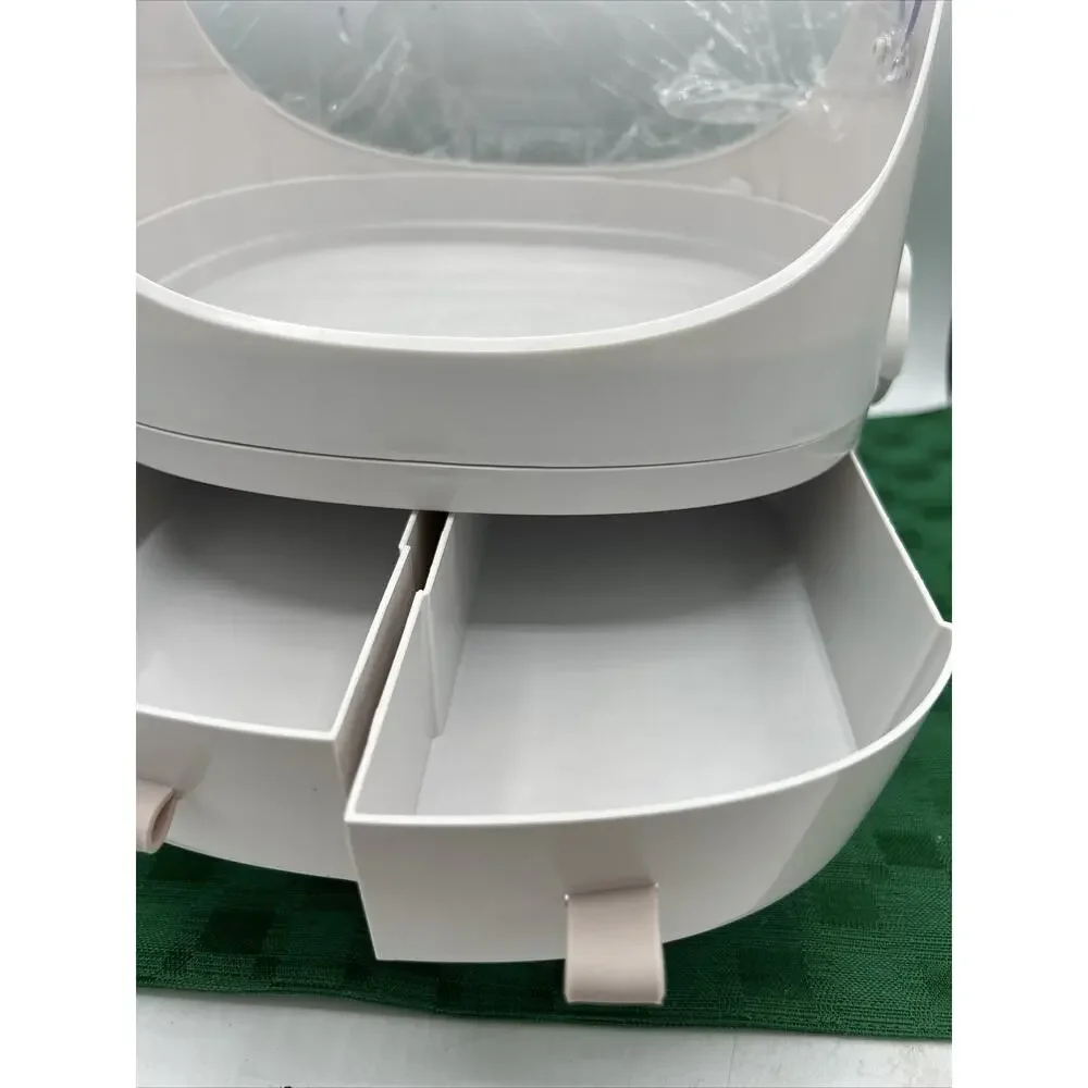 Multi-functional Cosmetic Storage Box, Dustproof Cosmetics Storage Box 3 Drawers